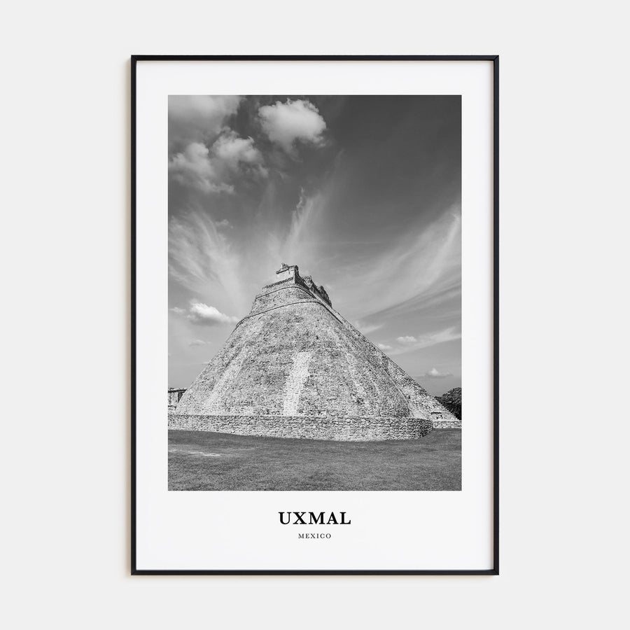 Uxmal Portrait B&W Poster