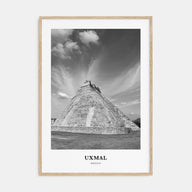 Uxmal Portrait B&W Poster