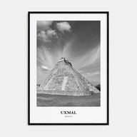 Uxmal Portrait B&W Poster