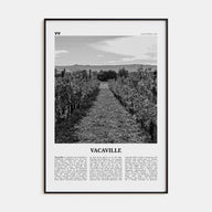 Vacaville Travel B&W Poster