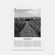Vacaville Travel B&W Poster