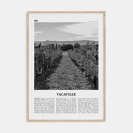 Vacaville Travel B&W Poster