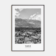 Vaduz Portrait B&W Poster