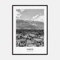 Vaduz Portrait B&W Poster