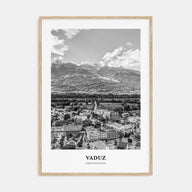 Vaduz Portrait B&W Poster