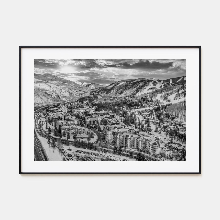 Vail Landscape B&W Poster
