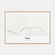 Vail Map Landscape Poster