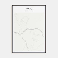 Vail Map Portrait Poster