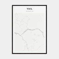 Vail Map Portrait Poster