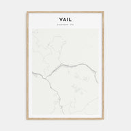 Vail Map Portrait Poster