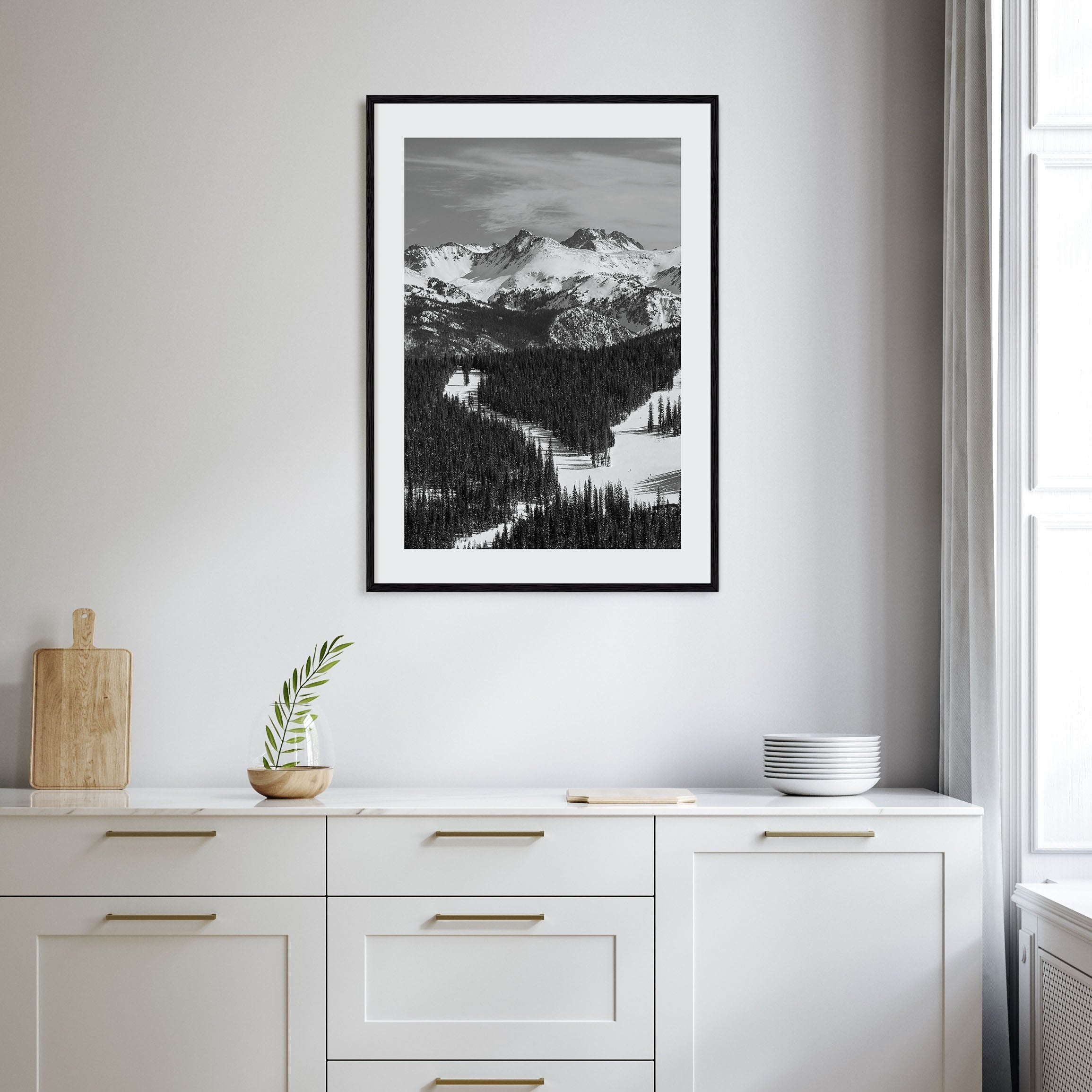 Vail Photo B&W Poster