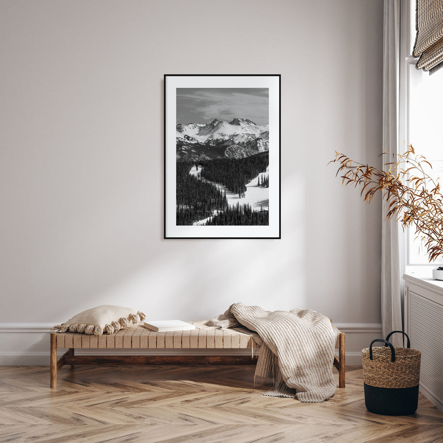 Vail Photo B&W Poster