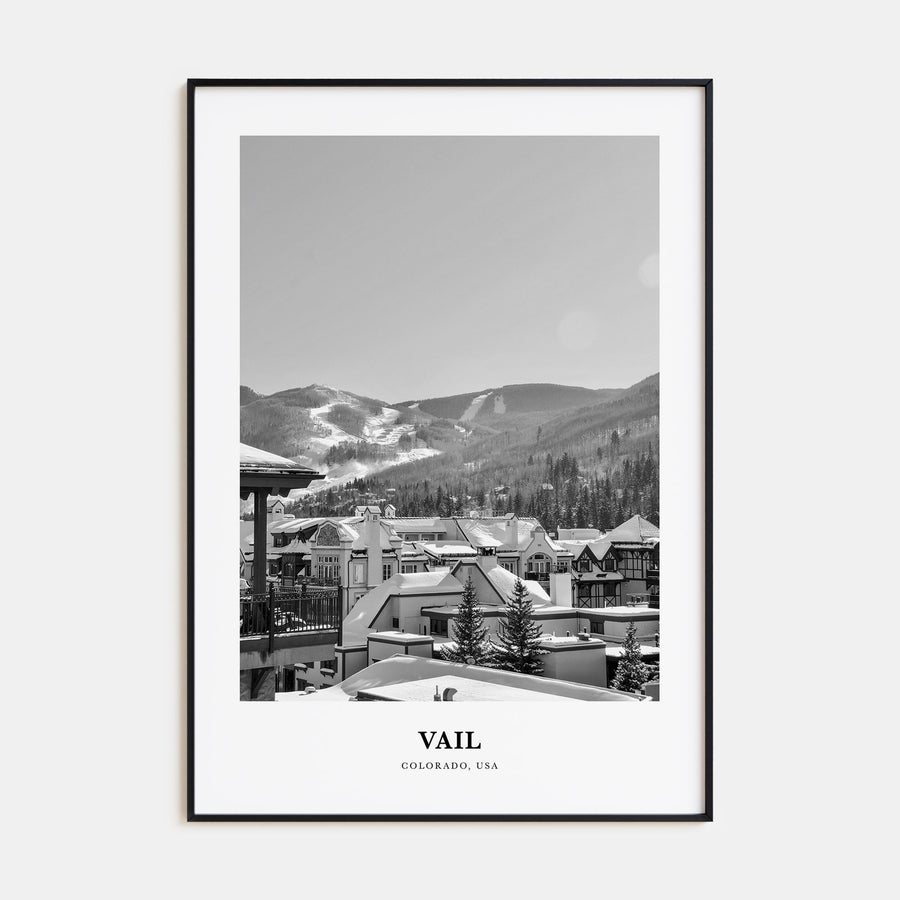 Vail Portrait B&W Poster