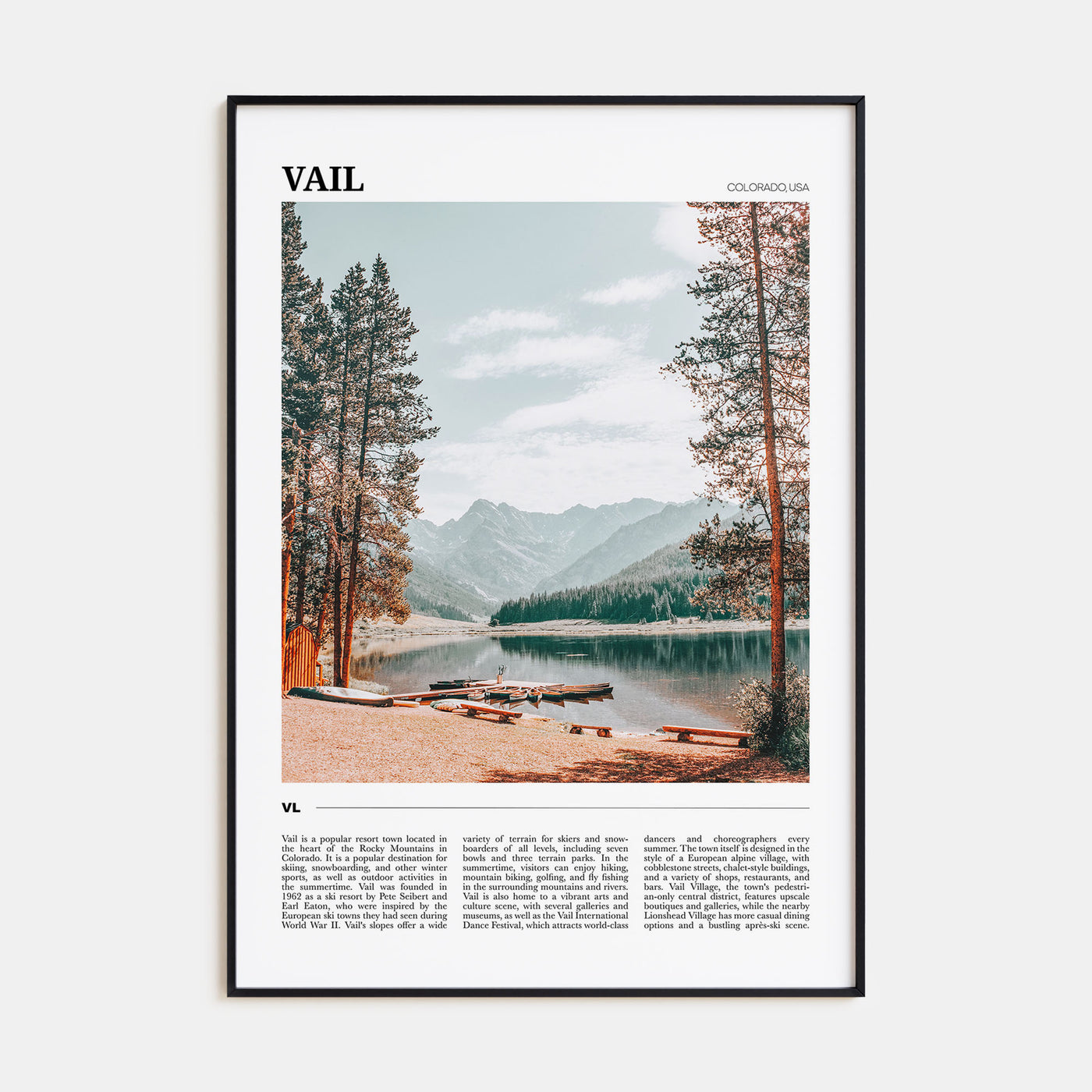 Vail Travel Color Poster