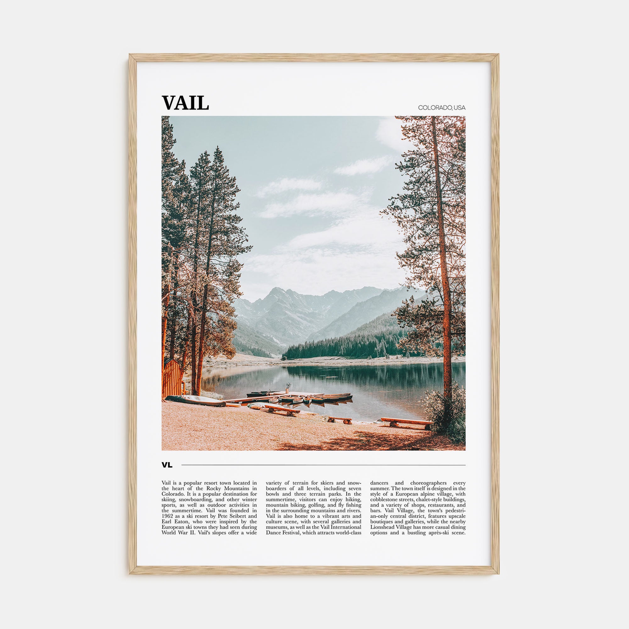 Vail Travel Color Poster