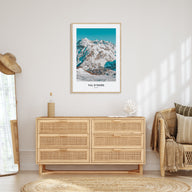 Val d'Isère Portrait Color Poster