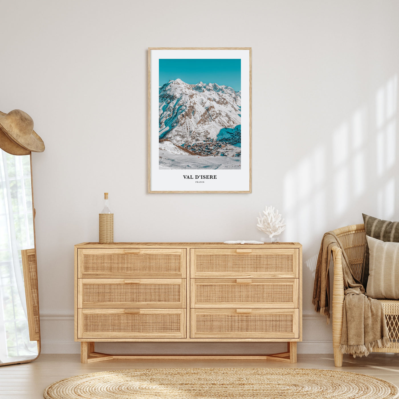 Val d'Isère Portrait Color Poster