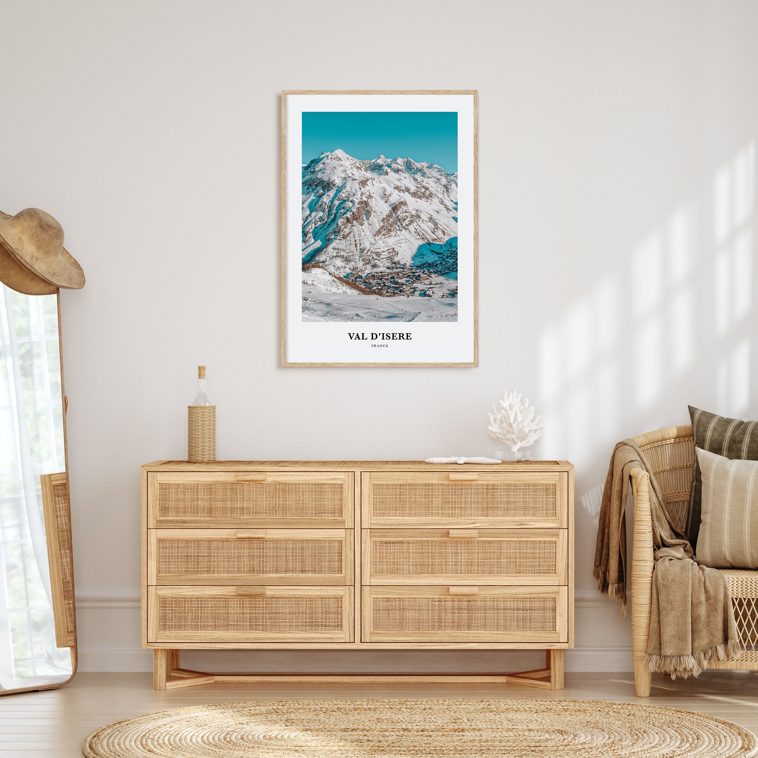 Val d'Isère Portrait Color Poster