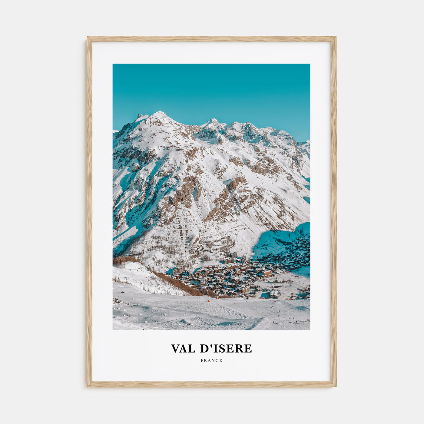 Val d'Isère Portrait Color Poster