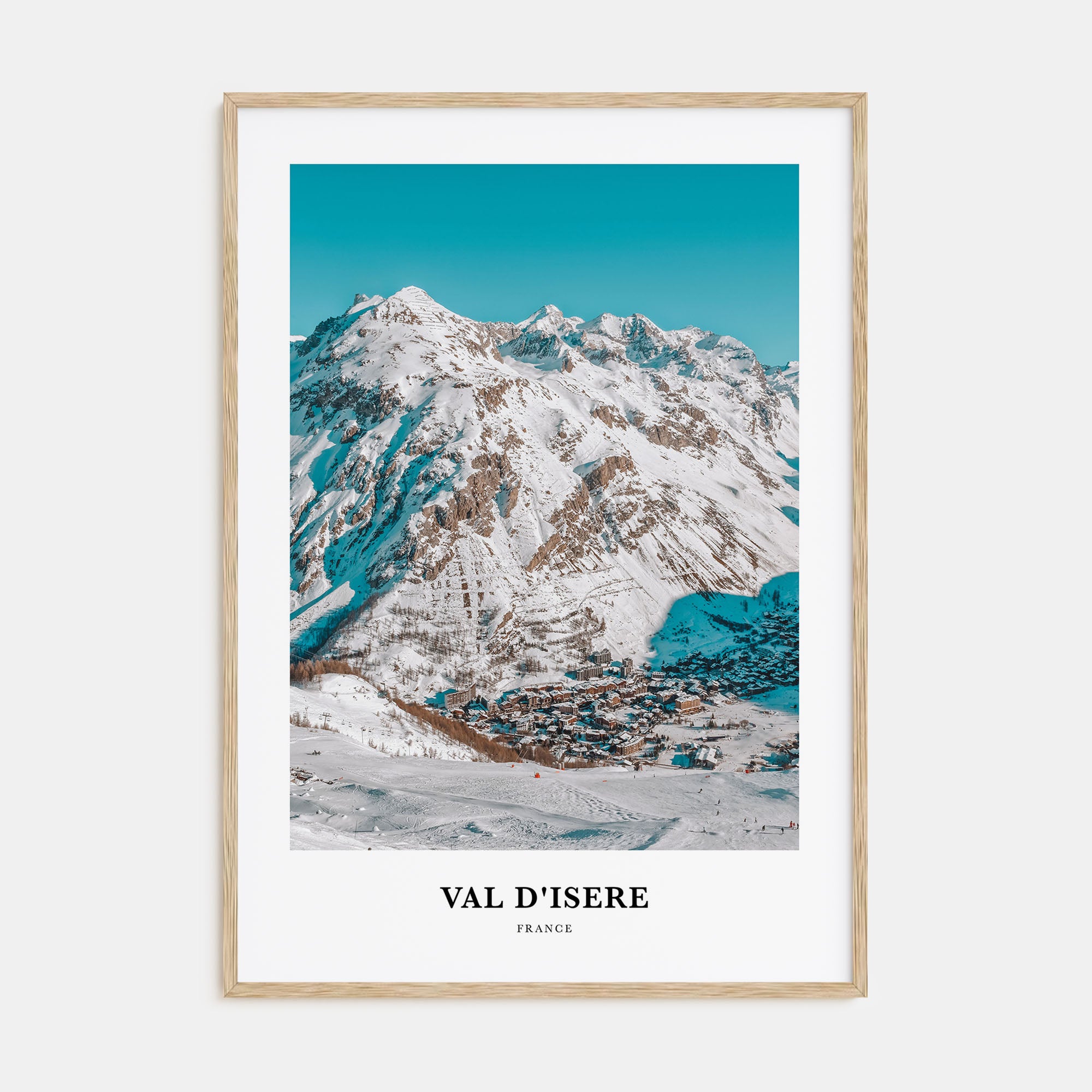 Val d'Isère Portrait Color Poster