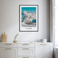 Val d'Isère Portrait Color Poster