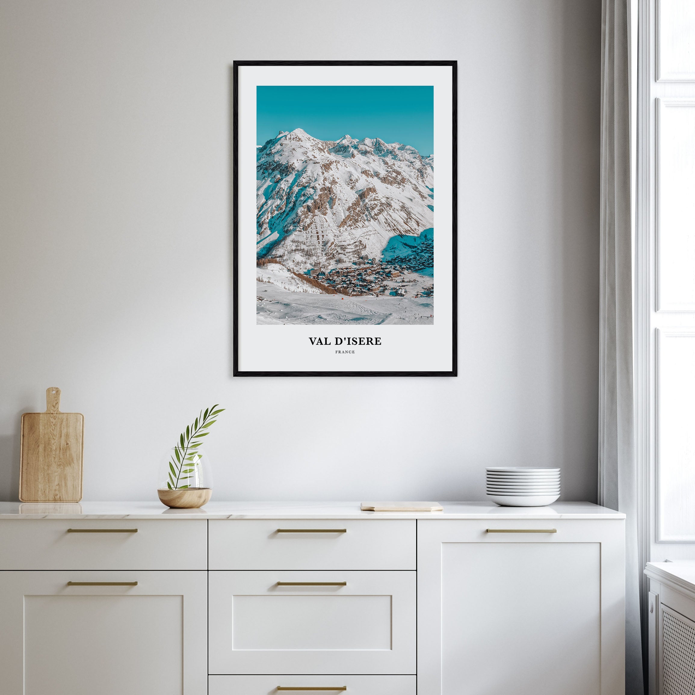 Val d'Isère Portrait Color Poster