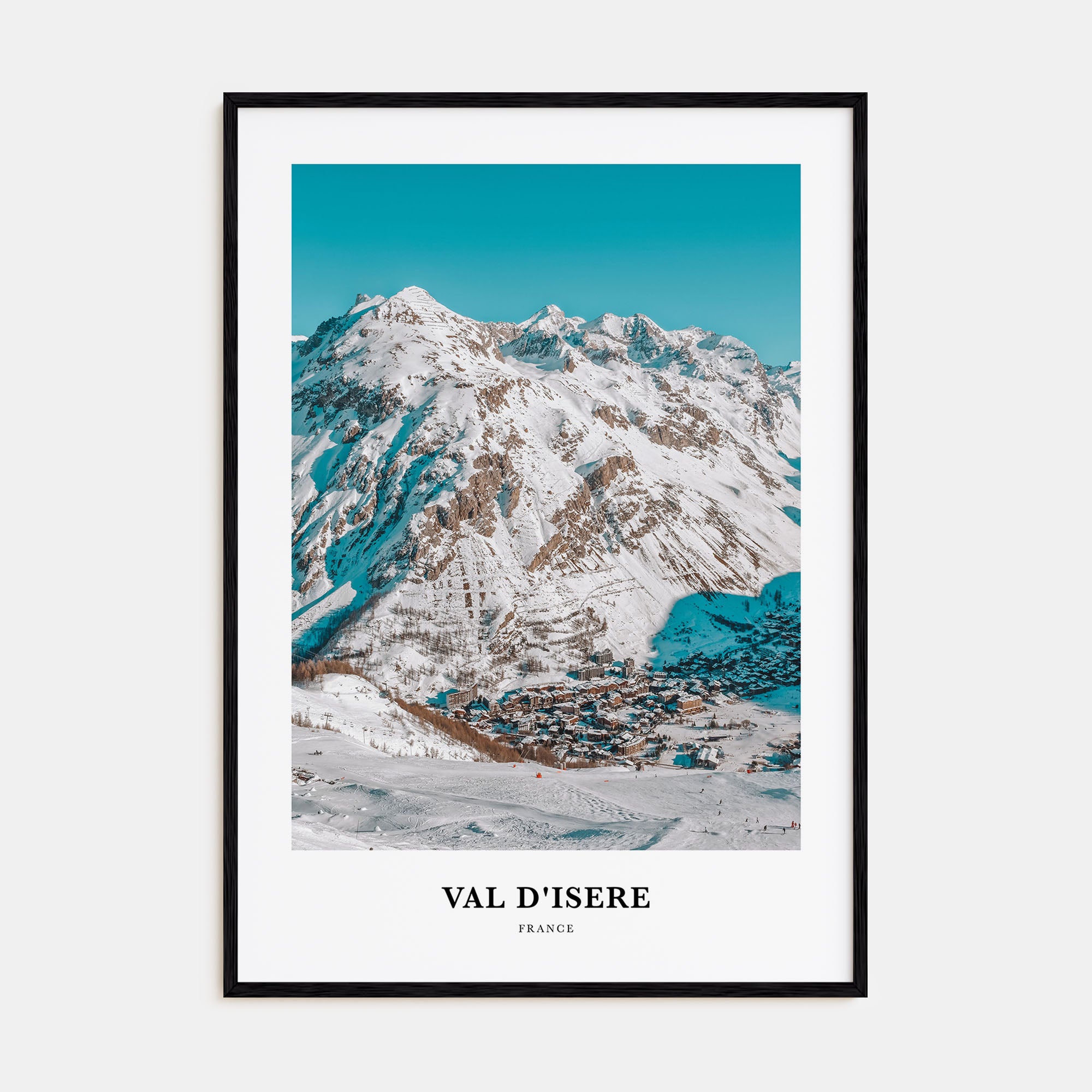 Val d'Isère Portrait Color Poster