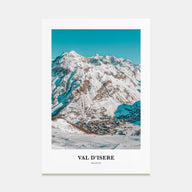 Val d'Isère Portrait Color Poster