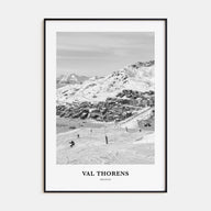 Val Thorens Portrait B&W Poster