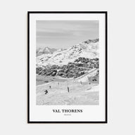 Val Thorens Portrait B&W Poster