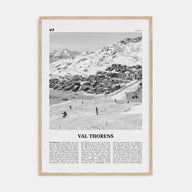 Val Thorens Travel B&W Poster