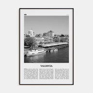 Valdivia Travel B&W Poster