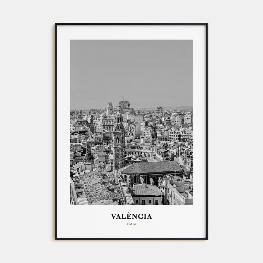 Valencia Portrait B&W No 1 Poster