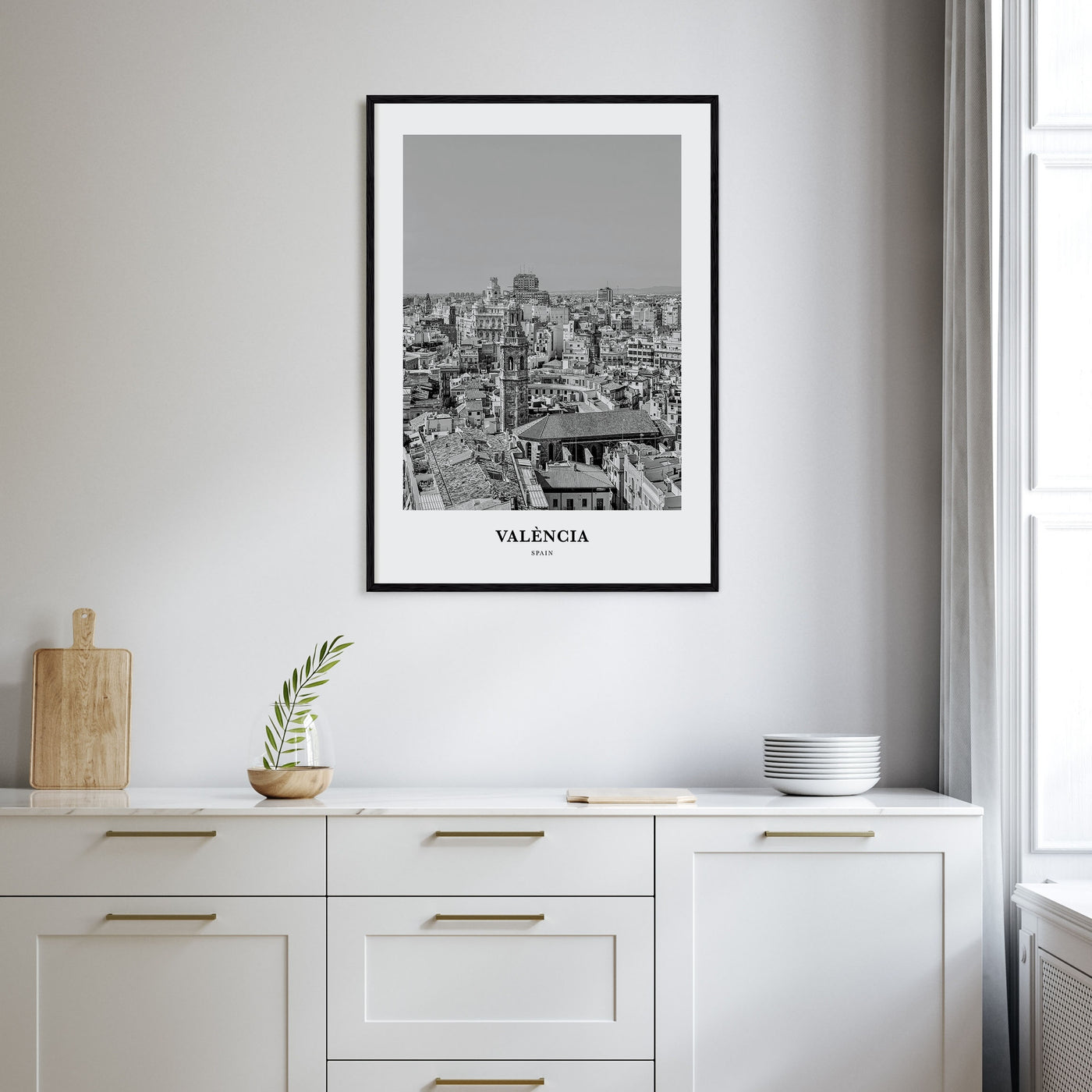 Valencia Portrait B&W No 1 Poster