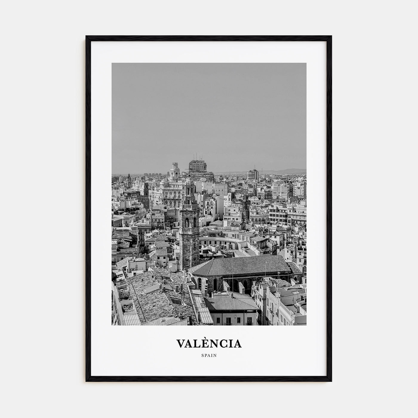 Valencia Portrait B&W No 1 Poster