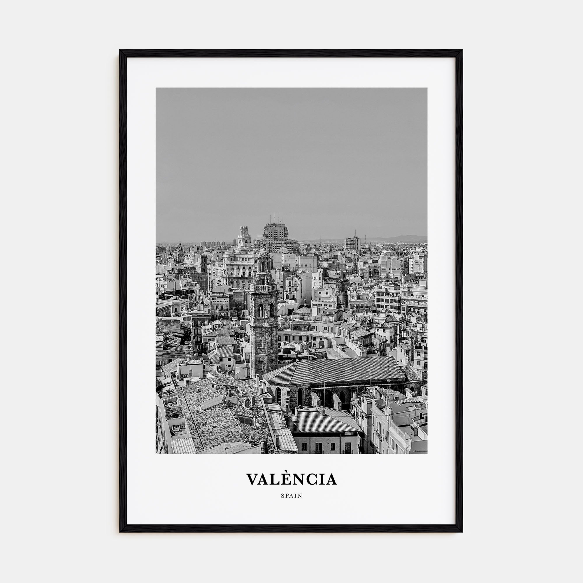 Valencia Portrait B&W No 1 Poster