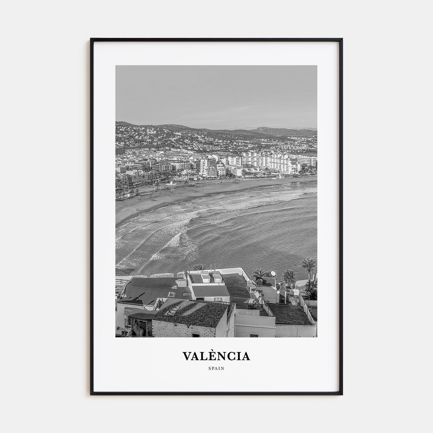 Valencia Portrait B&W No 2 Poster