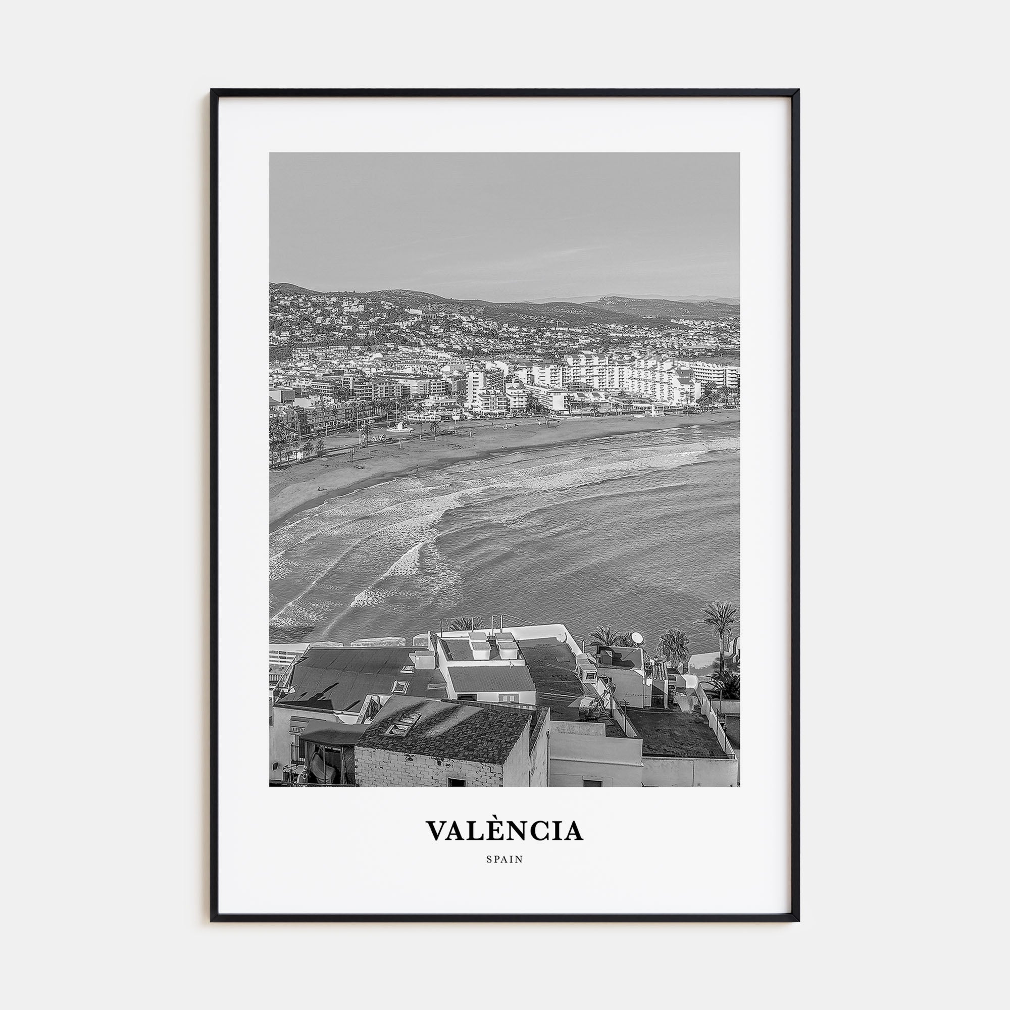 Valencia Portrait B&W No 2 Poster