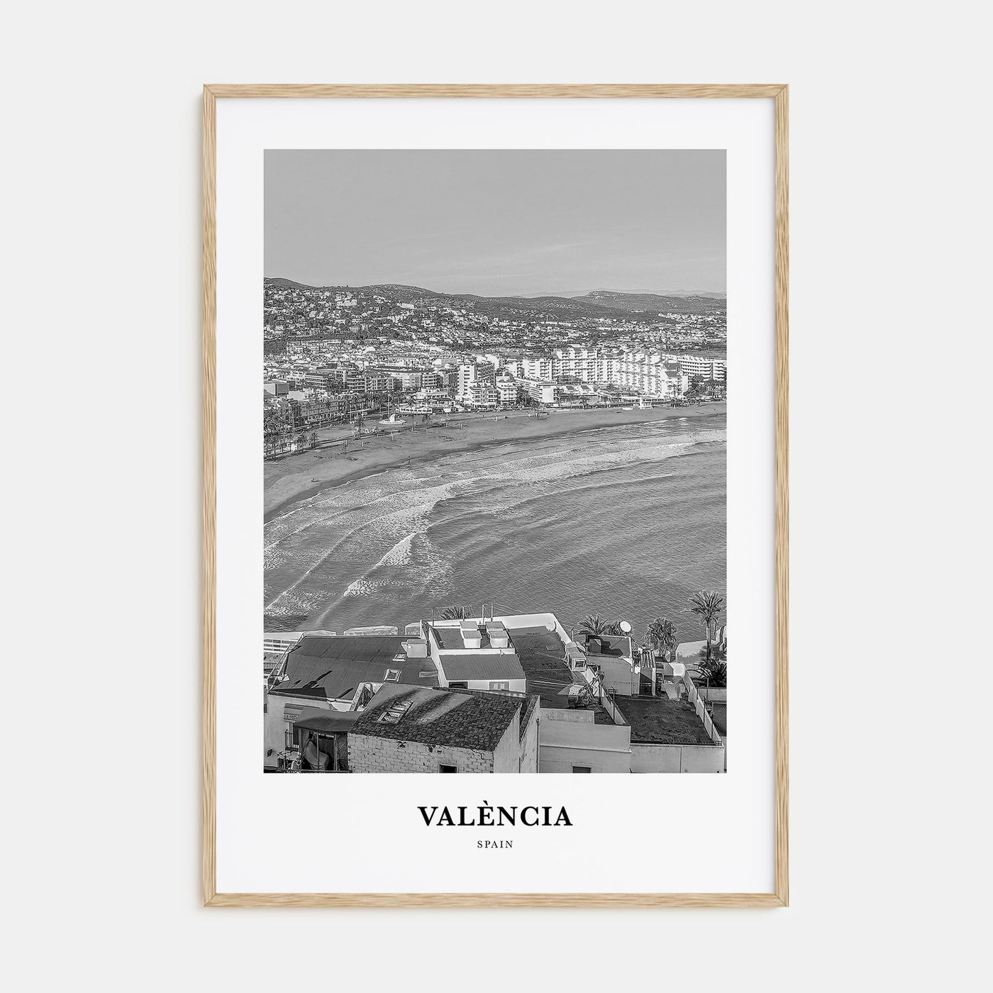 Valencia Portrait B&W No 2 Poster