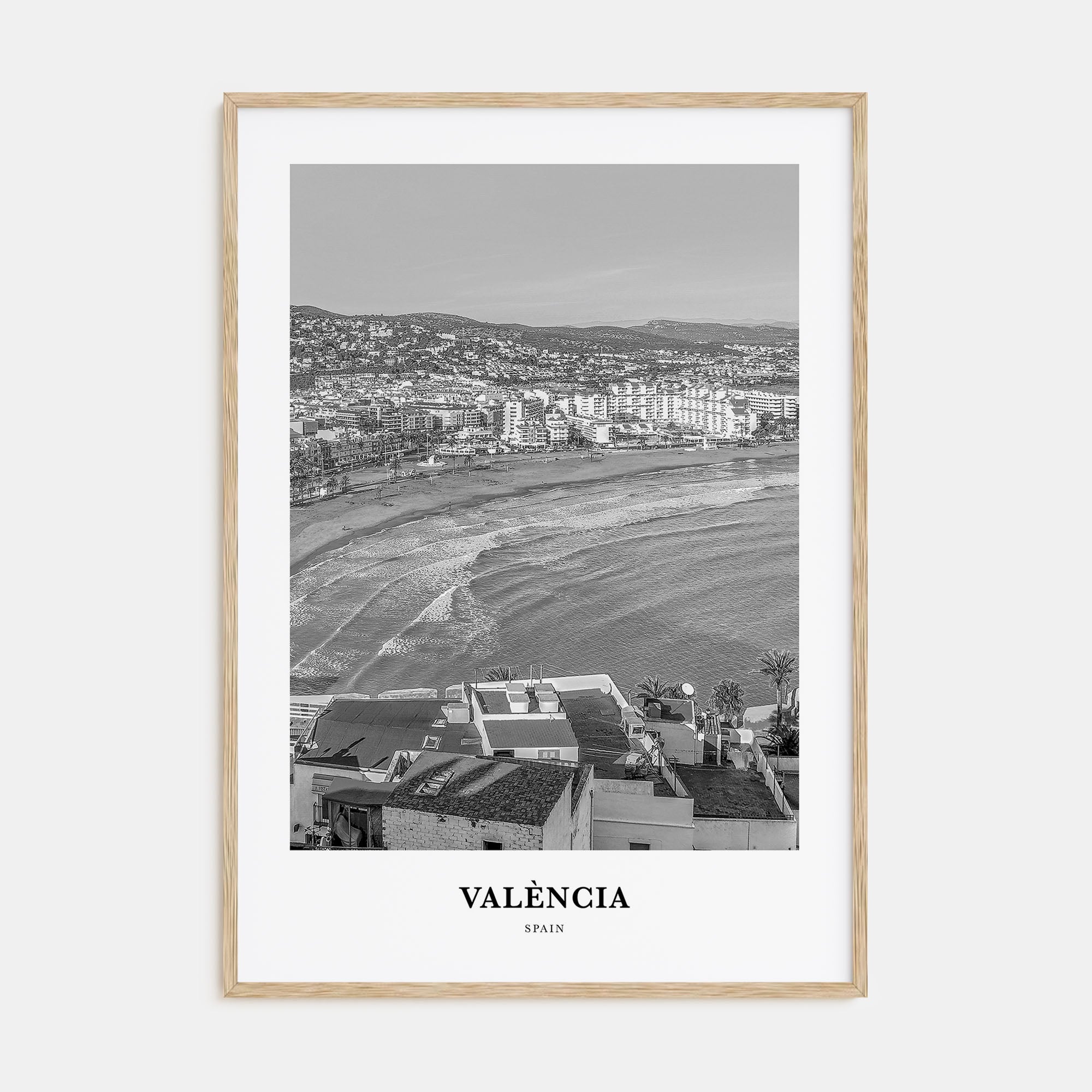 Valencia Portrait B&W No 2 Poster