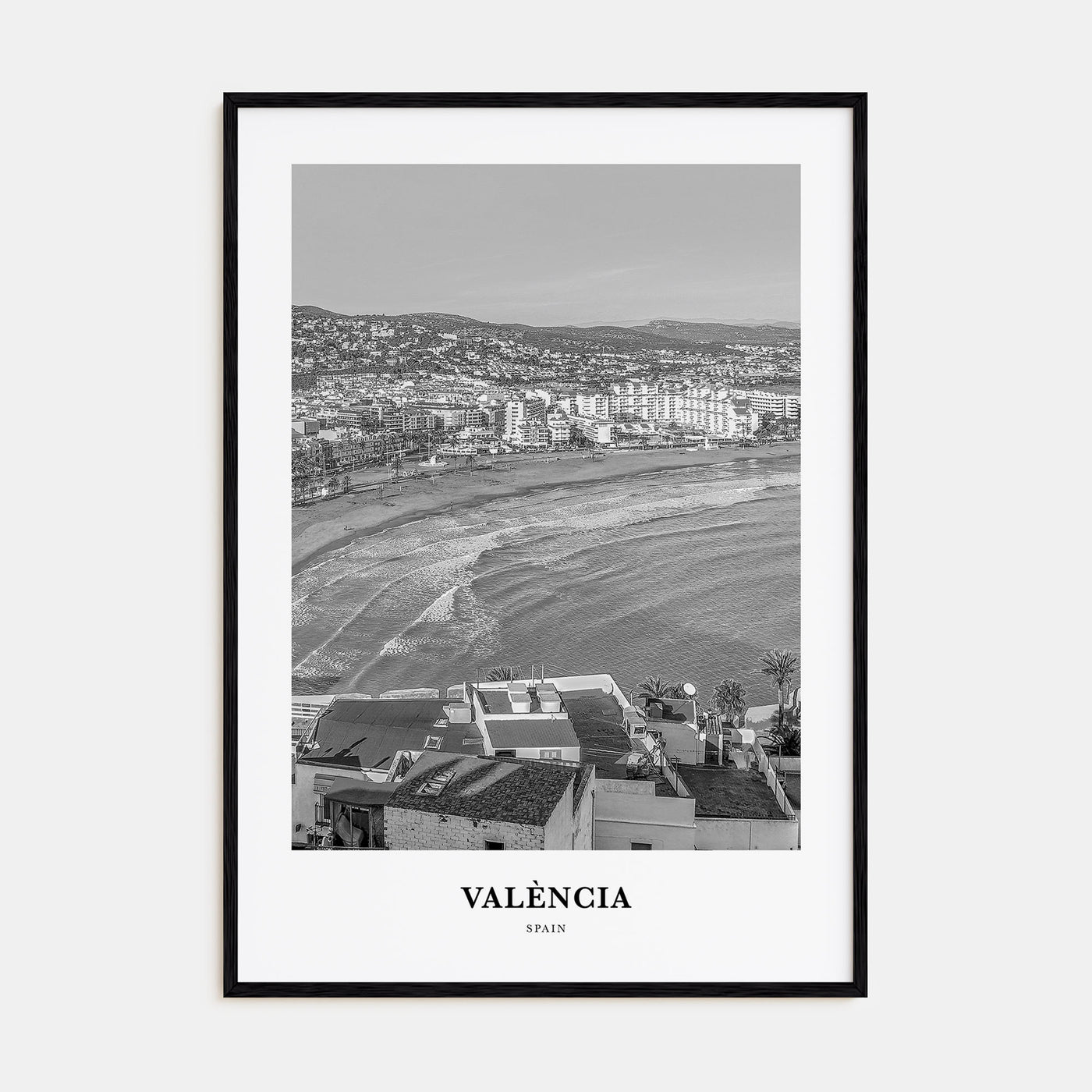 Valencia Portrait B&W No 2 Poster