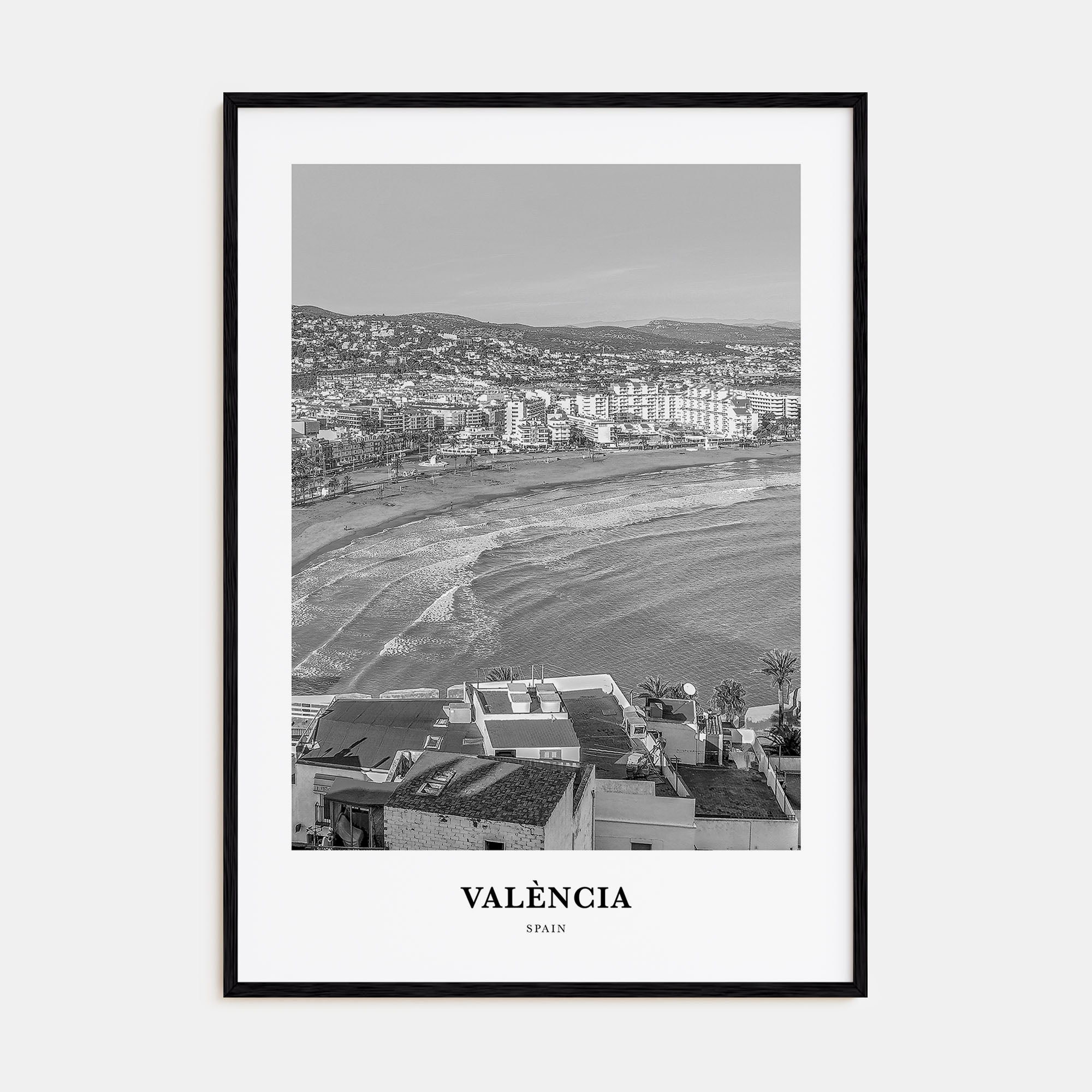Valencia Portrait B&W No 2 Poster