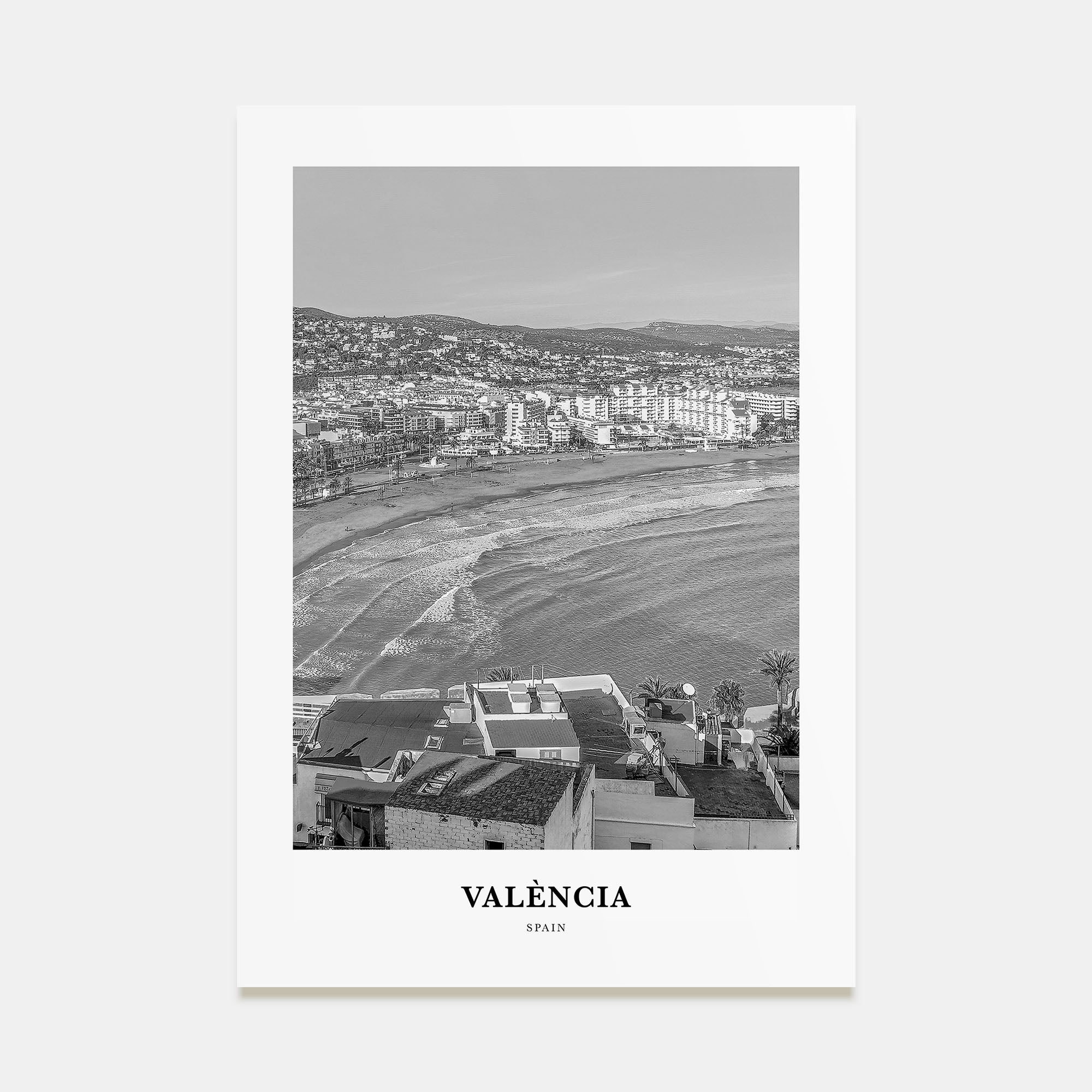 Valencia Portrait B&W No 2 Poster