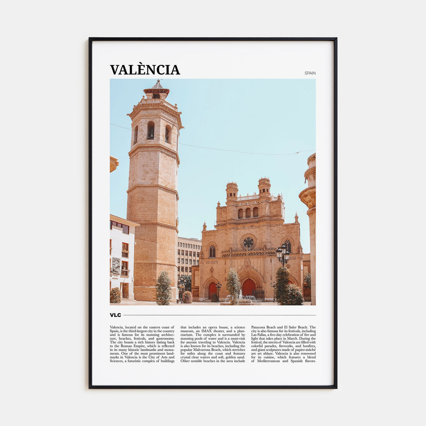 Valencia Travel Color No 1 Poster