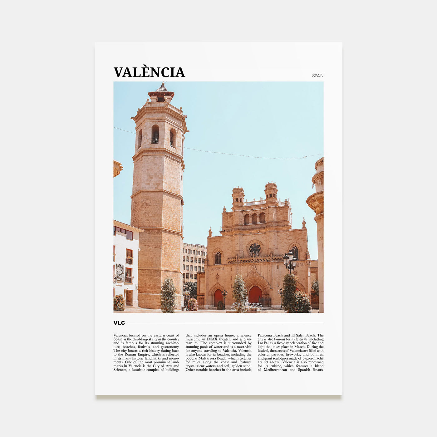 Valencia Travel Color No 1 Poster