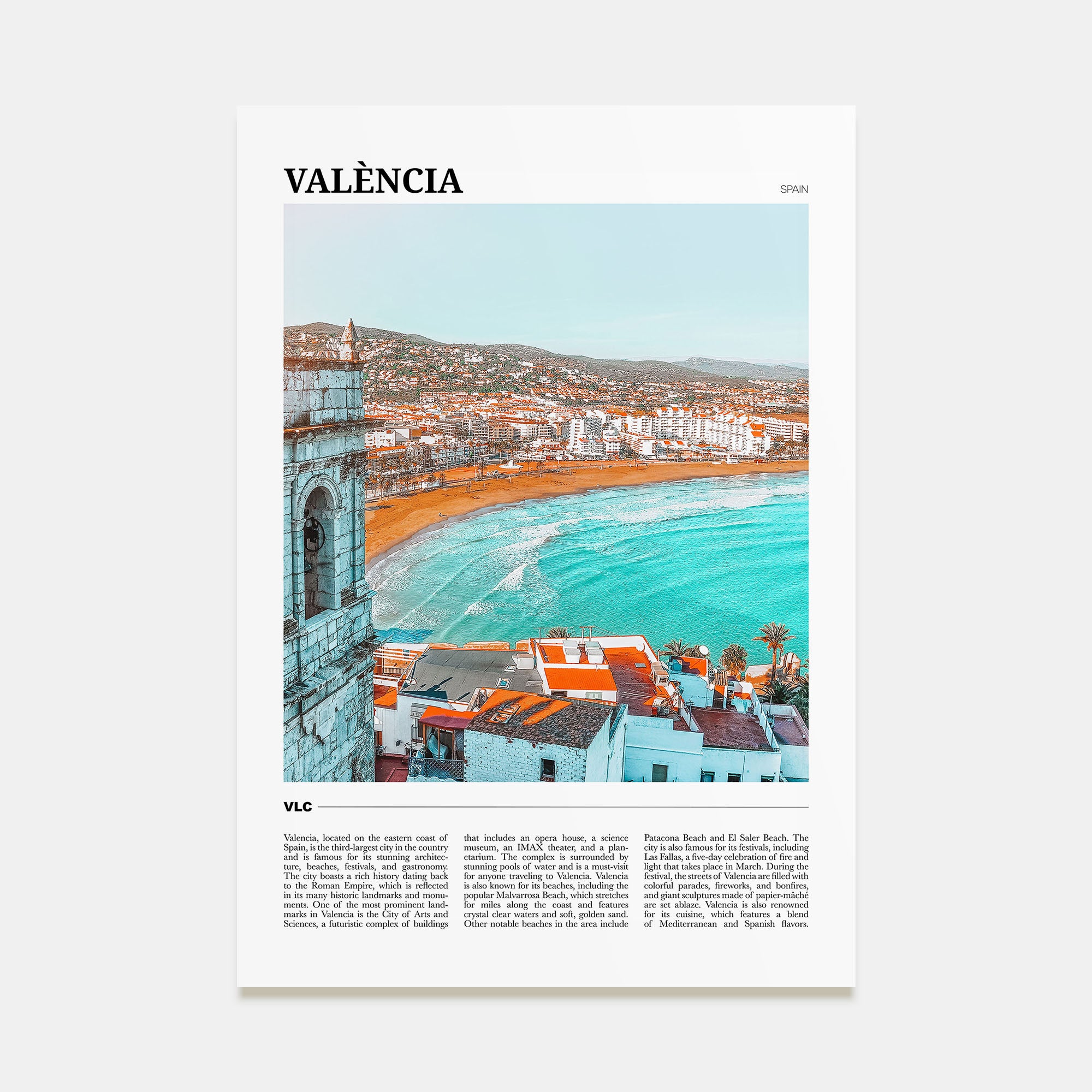 Valencia Travel Color No 2 Poster