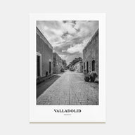 Valladolid, Mexico Portrait B&W Poster