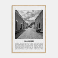 Valladolid, Mexico Travel B&W Poster