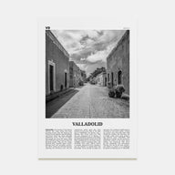 Valladolid, Mexico Travel B&W Poster