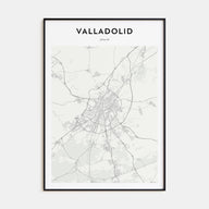 Valladolid, Spain Map Portrait Poster